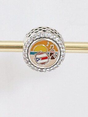 Pandora Old San Juan Exclusive Puerto Rico Island Bead Charm with box